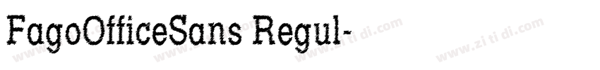 FagoOfficeSans Regul字体转换